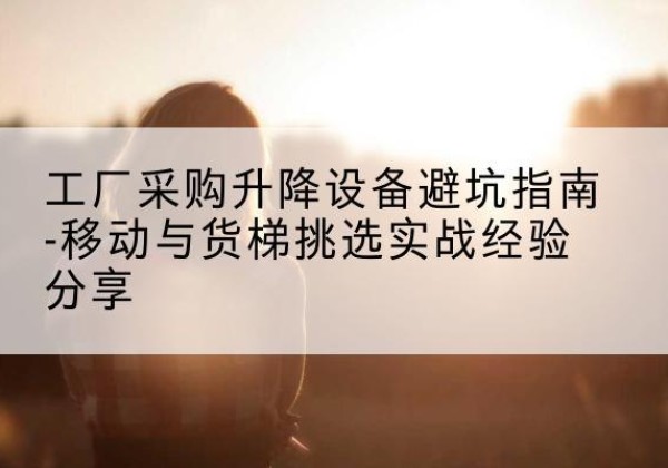 台江移动式升降机怎么选-工厂采购升降设备避坑指南-移动与货梯挑选实战经验分享